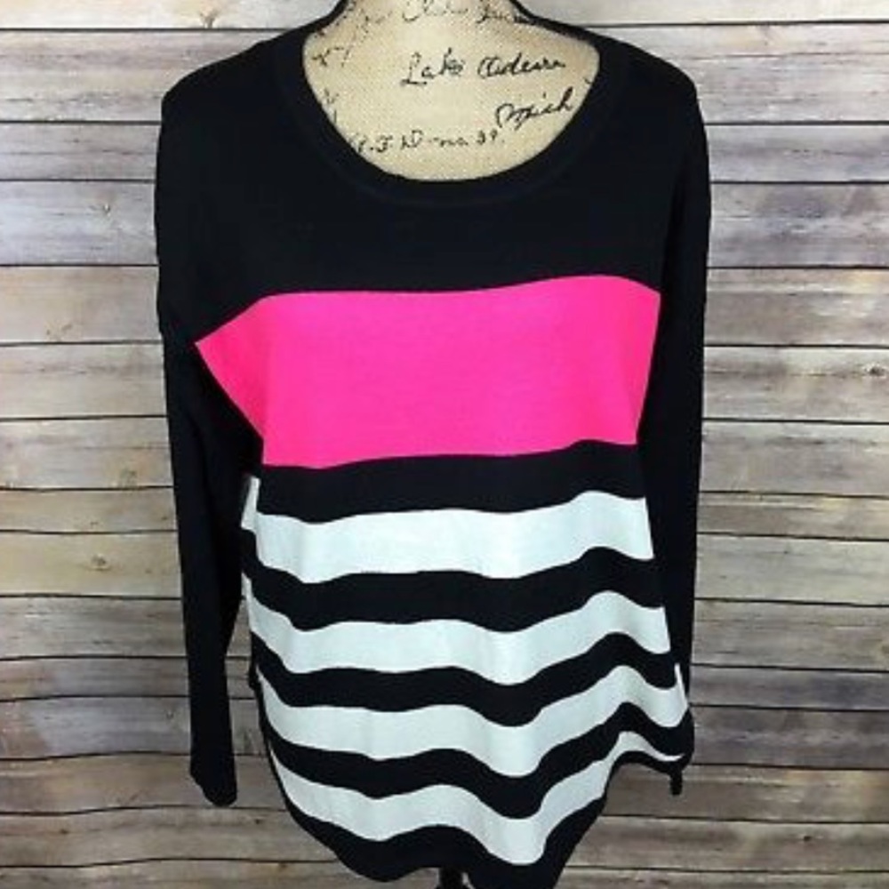 Forever 21 striped long sleeve sweater